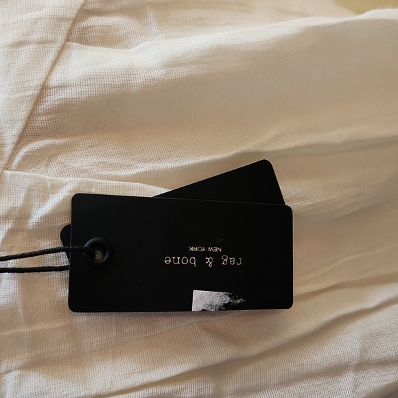 NWT Rag & Bone Cream Mini Dress-Size L - Picture 6 of 9